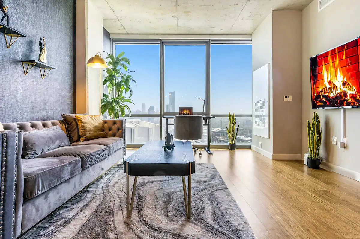 The living room of a World Class residence.
