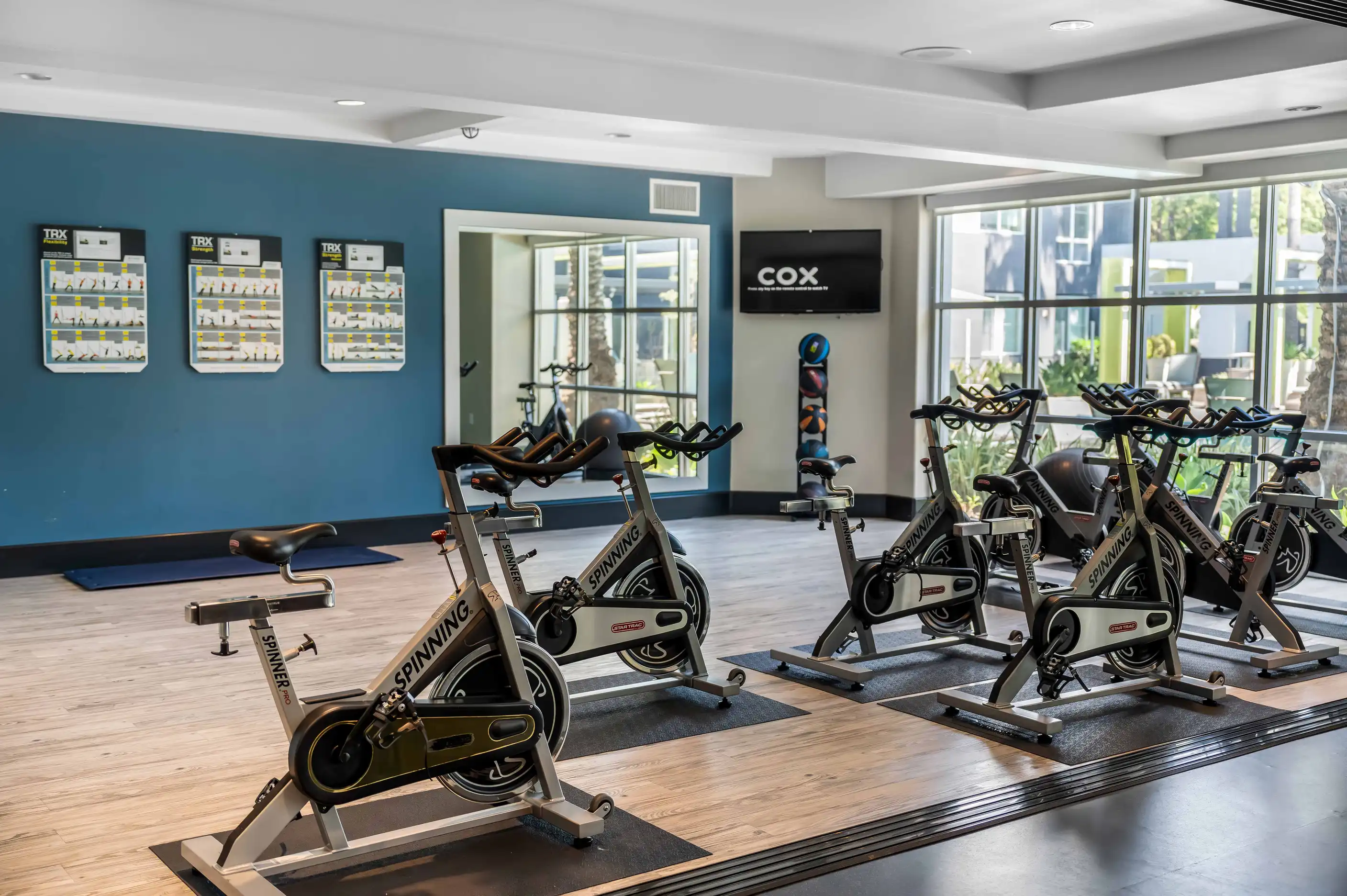 The fitness floor at Avalon Irvine, Irvine