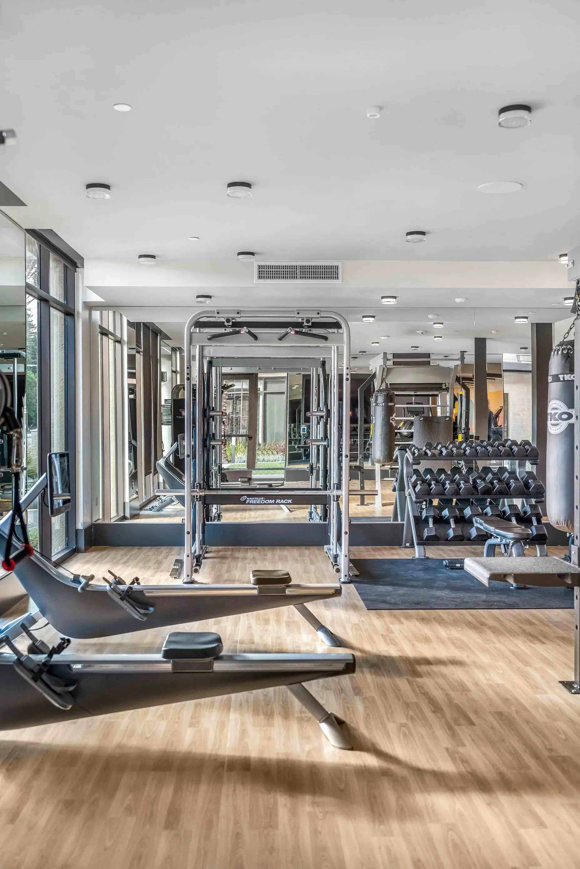 The fitness floor at Bloom, Santa Ana