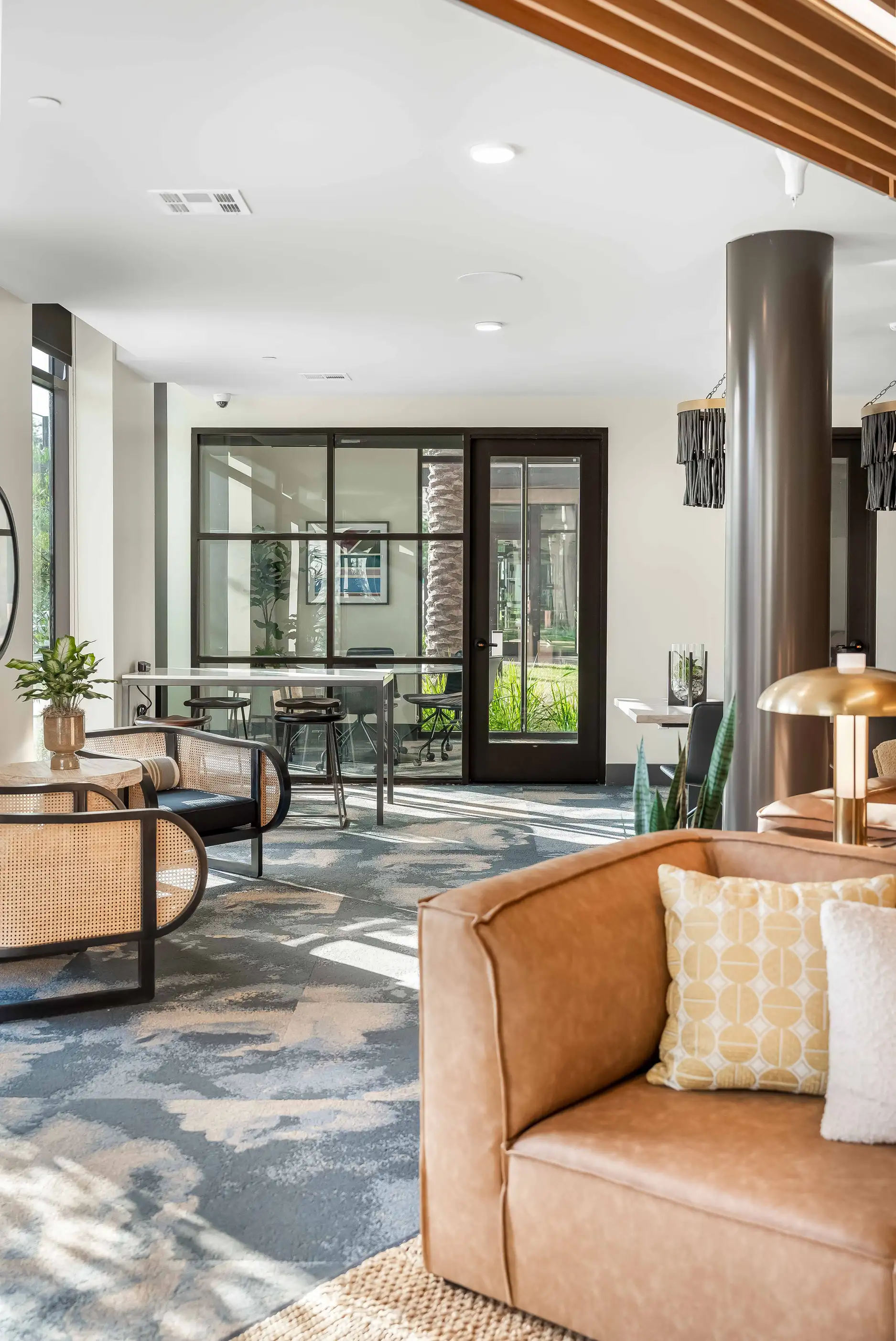 Lounge and conference rooms at Bloom, Santa Ana