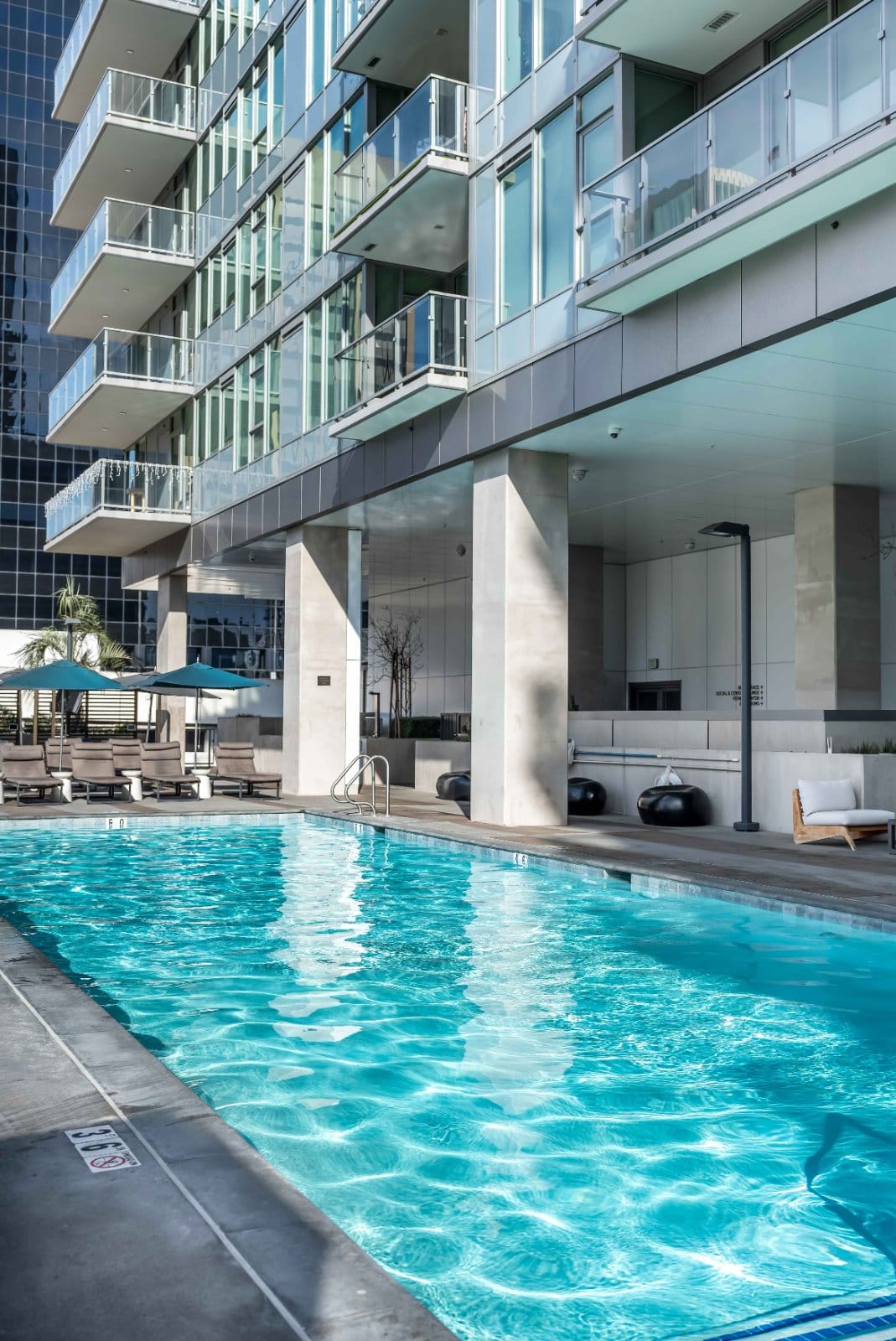 Resort-style pool at Diega, San Diego
