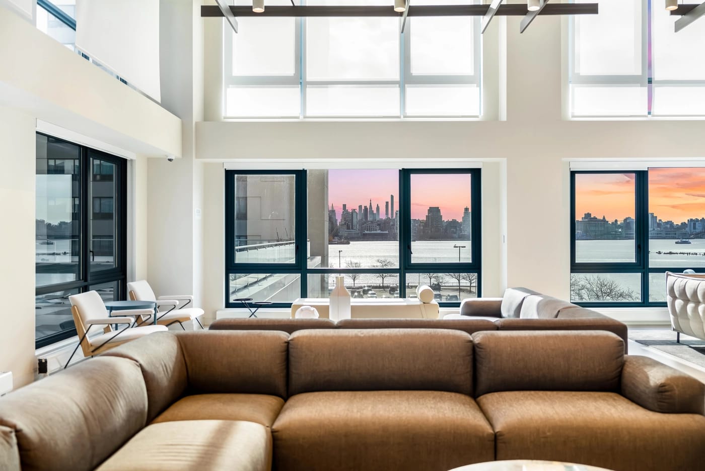 Lounge and conference rooms at Hamilton Cove, Weehawken