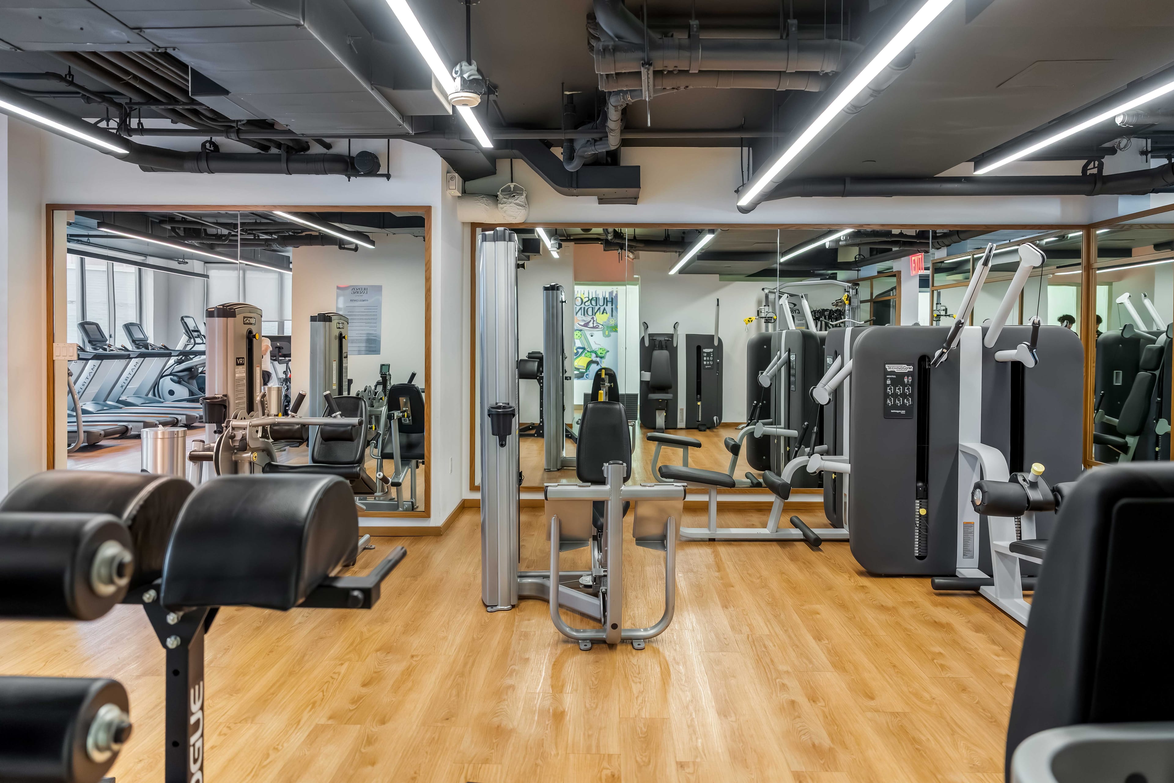 The fitness floor at Hudson Landing, New York City