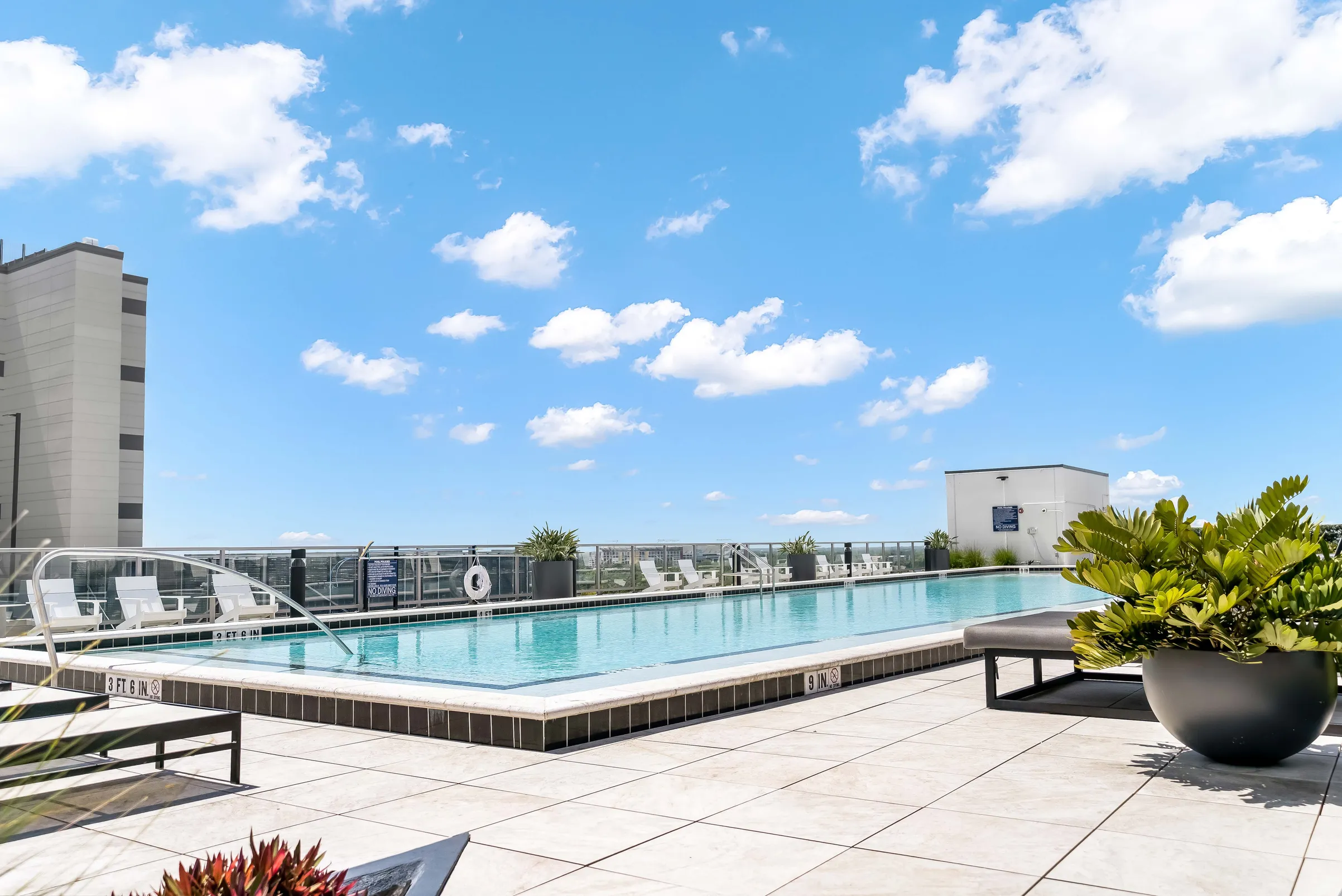 The pool deck at The Julian, Orlando