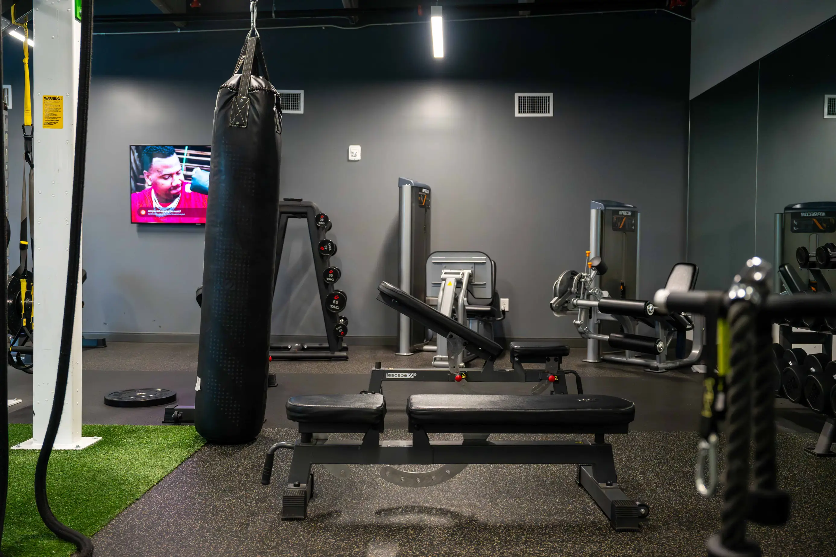 The fitness floor at The Julian, Orlando