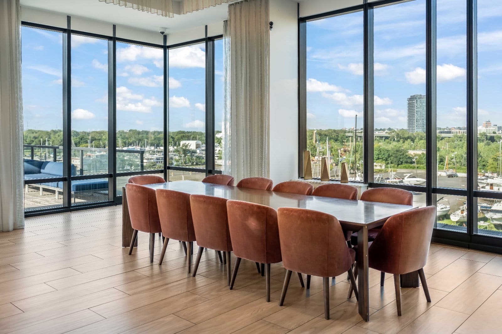 Lounge and conference rooms at Vantage Collection, New York