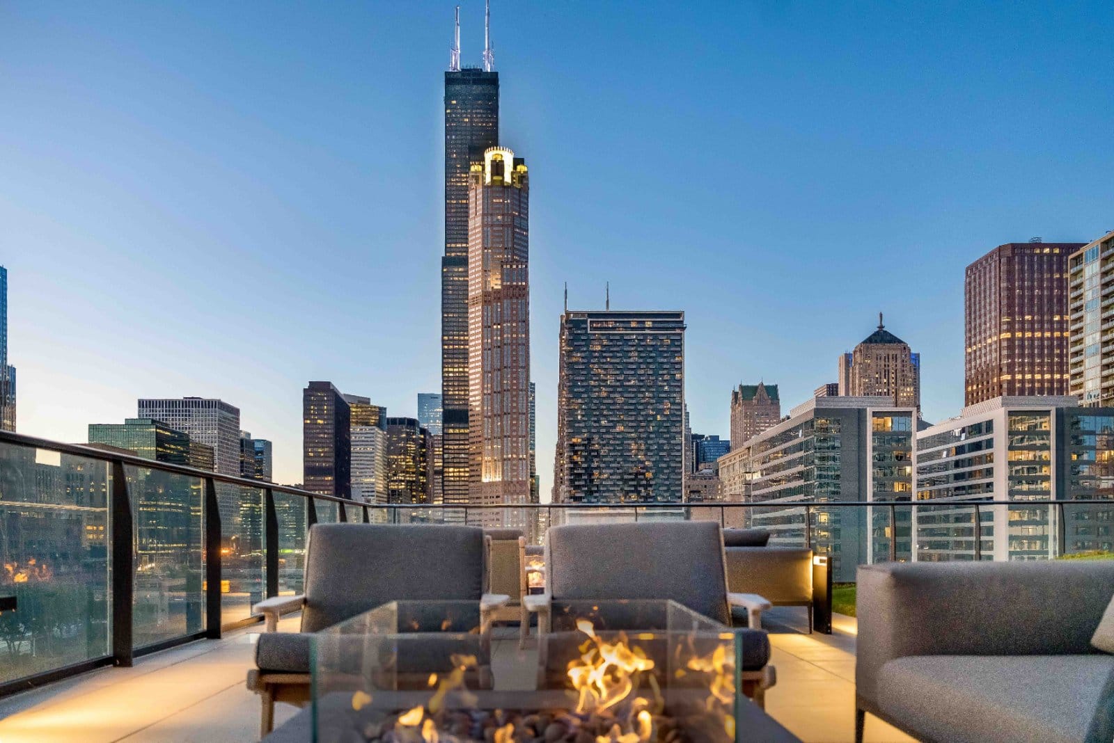 Lounge and conference rooms at The Reed, Chicago