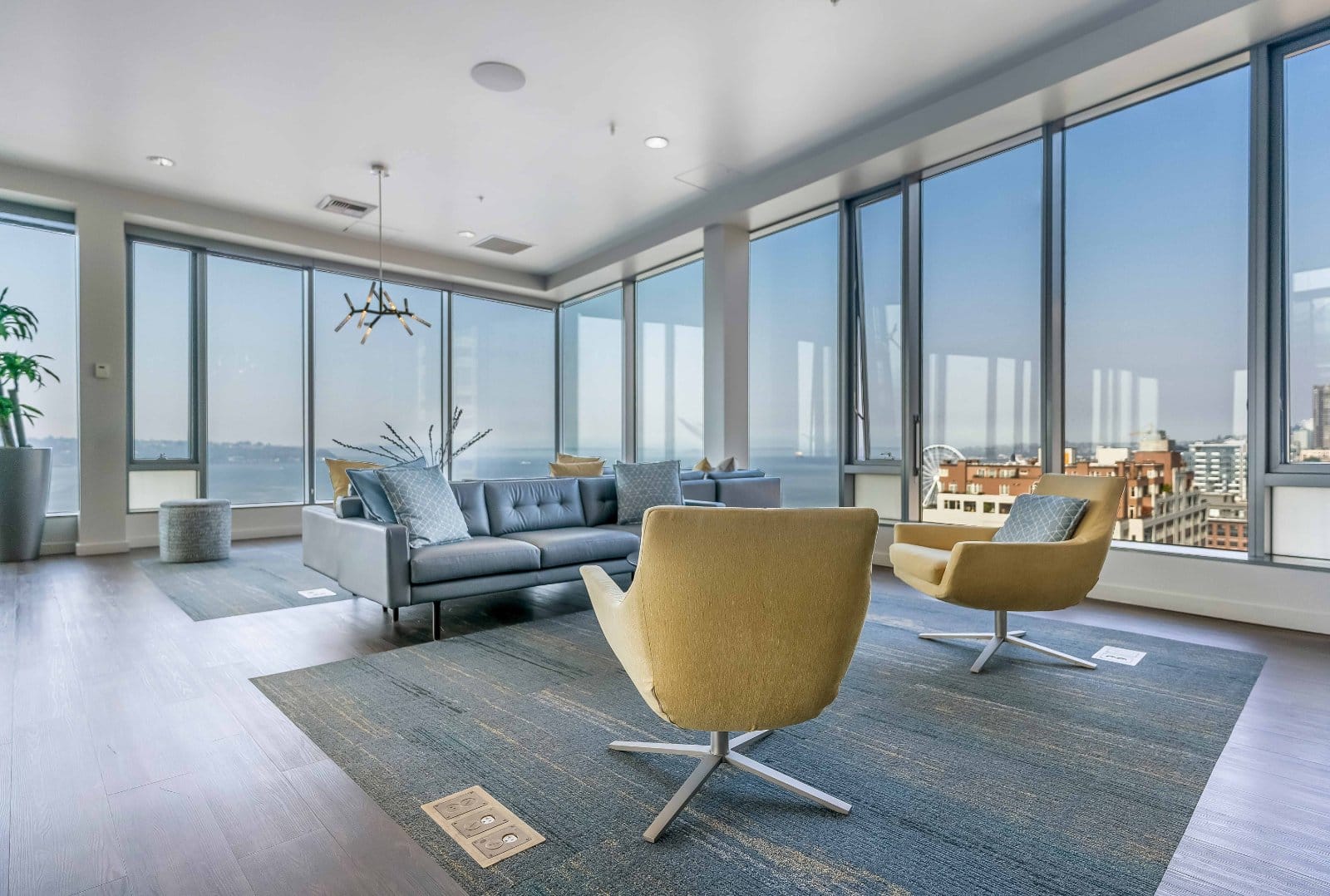 Lounge and conference rooms at Griffis Waterfront, Seattle