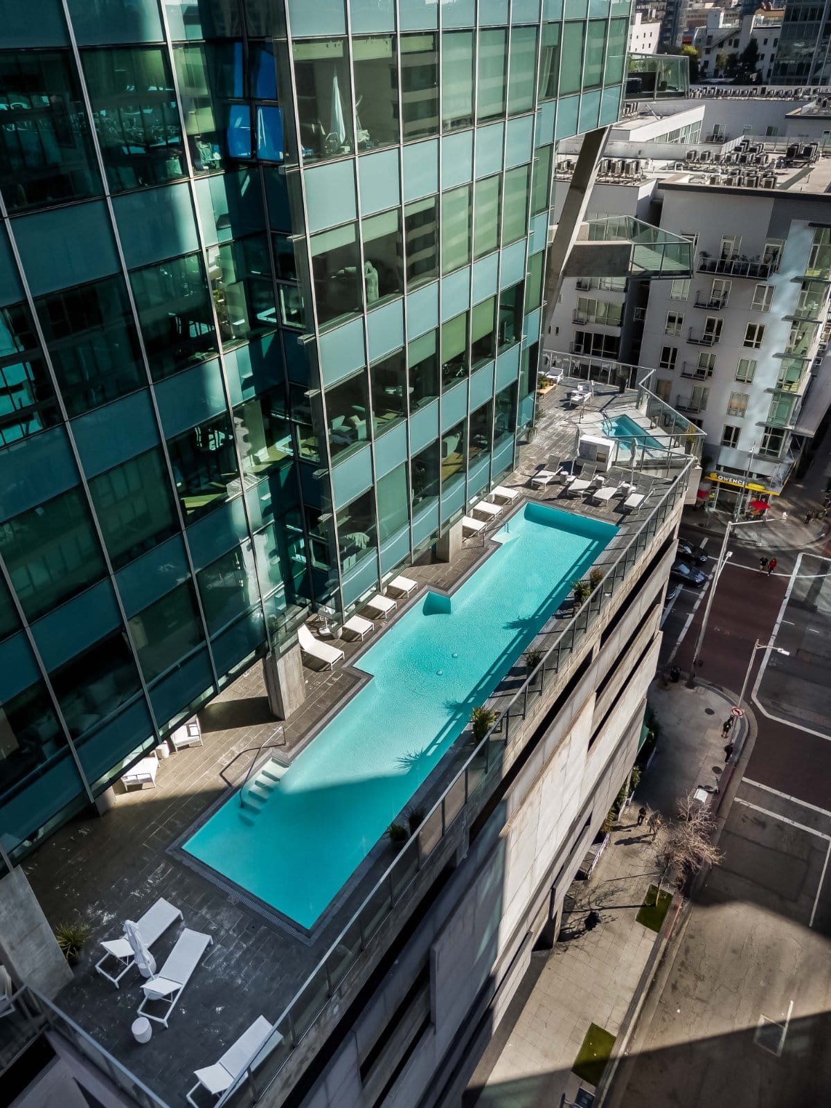 Resort-style pool at Verdosa, Los Angeles