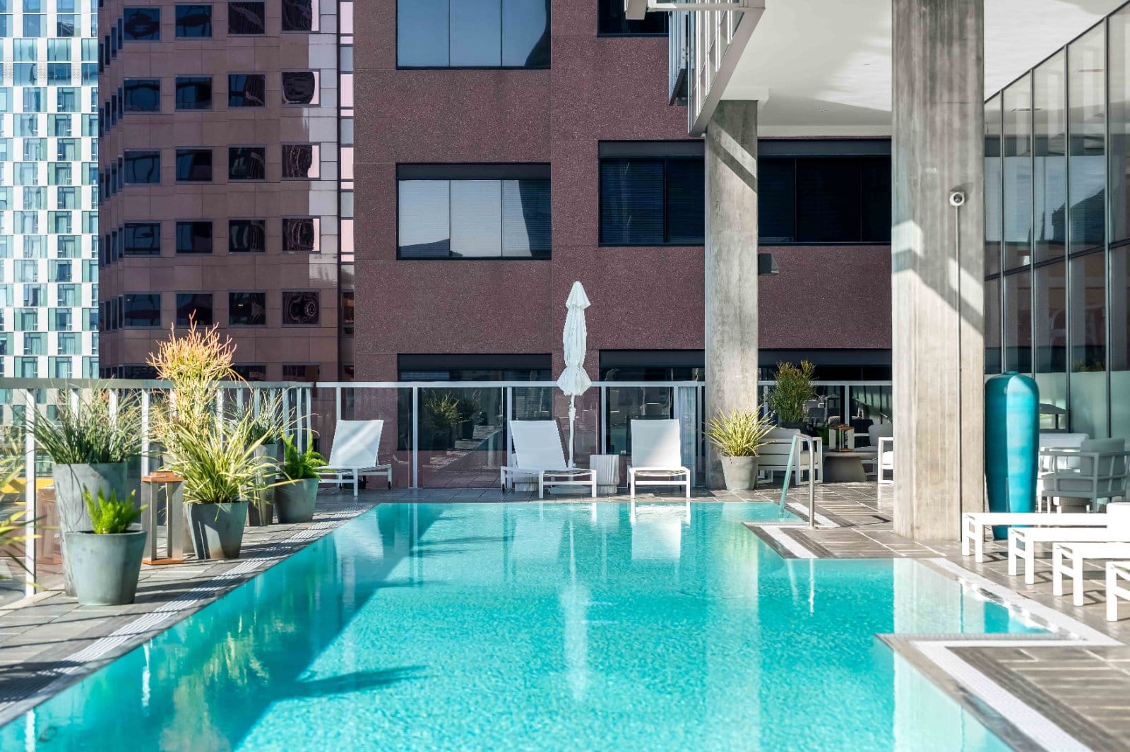 The pool deck at Verdosa, Los Angeles