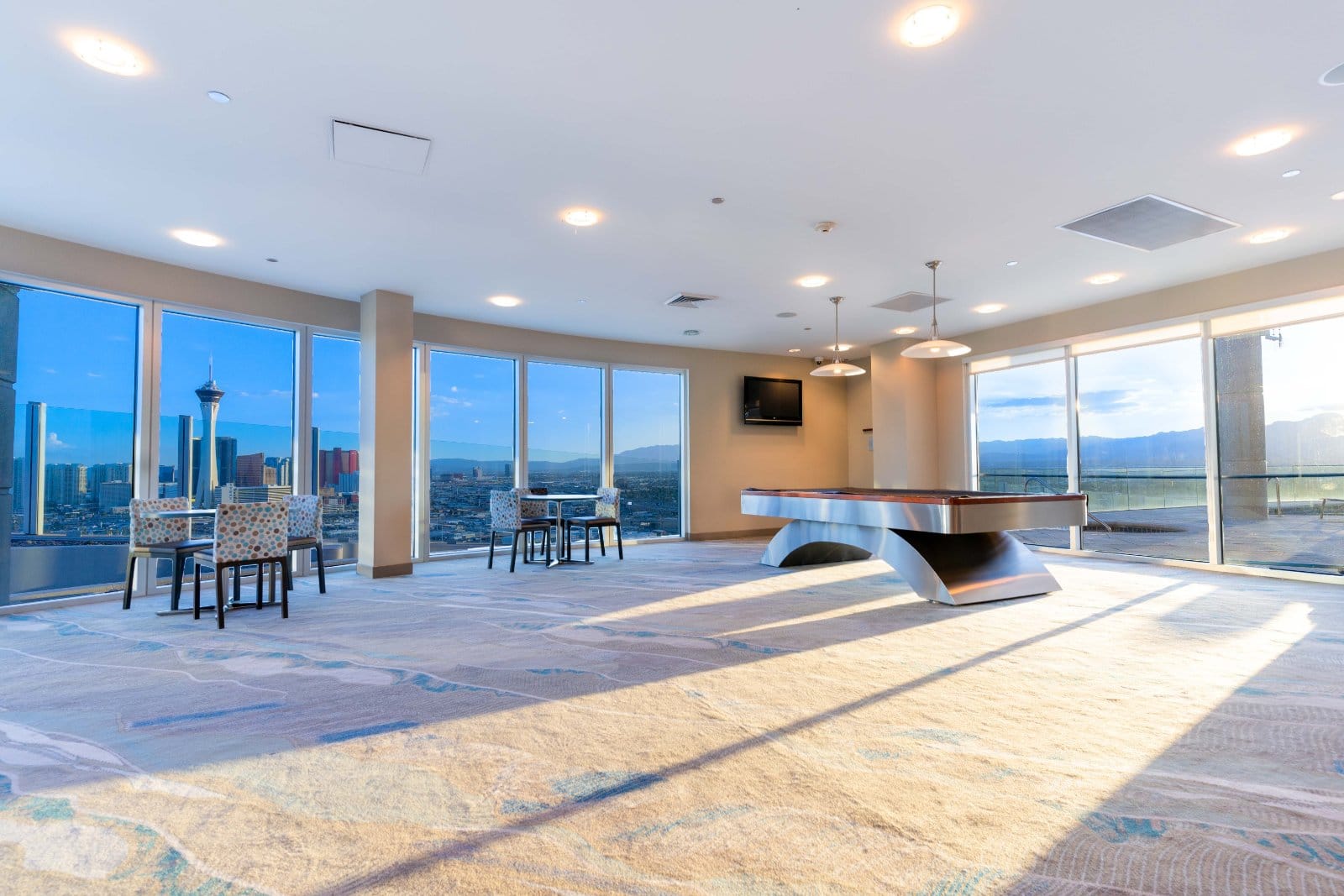 Lounge and conference rooms at Newport Lofts, Las Vegas