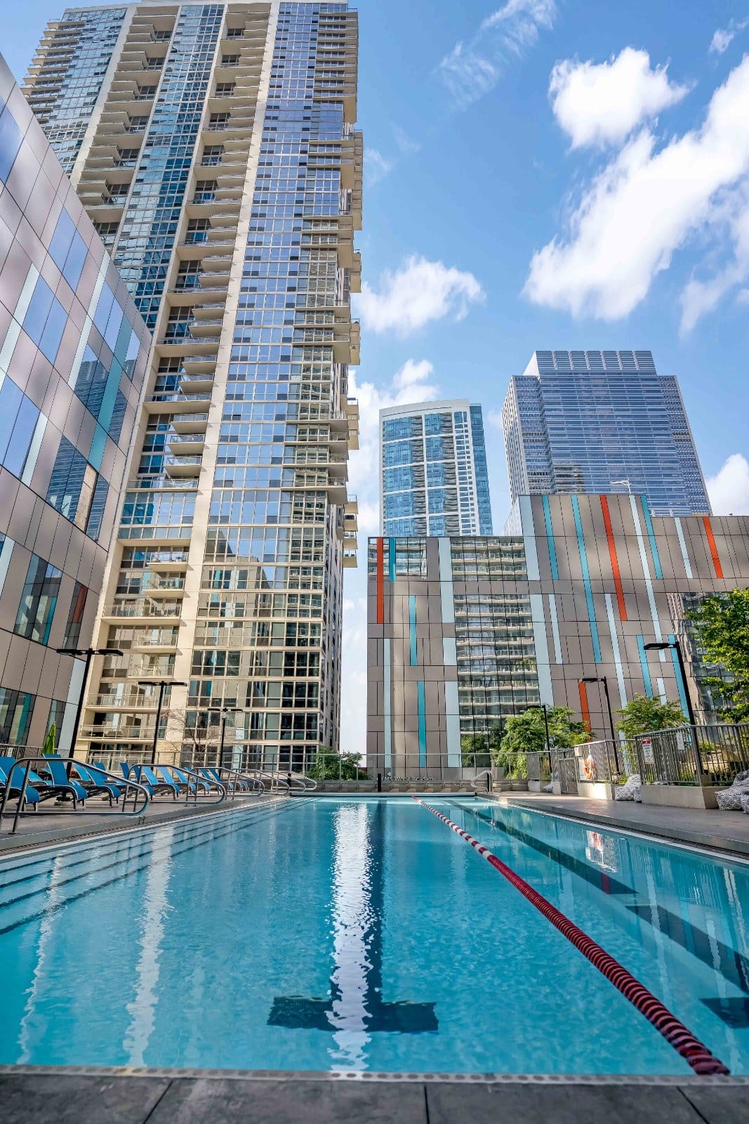 The pool deck at Coast Lakeshore, Chicago