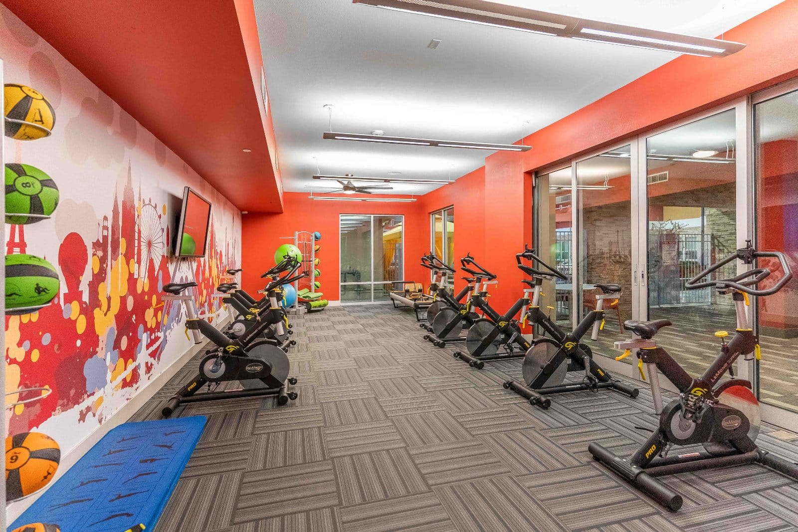 The fitness floor at Lotus, Las Vegas