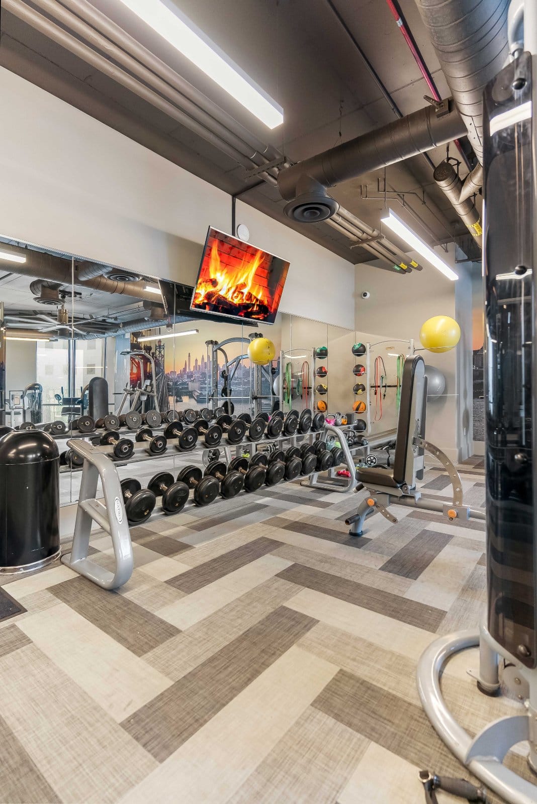 The fitness floor at Arrive, Philadelphia